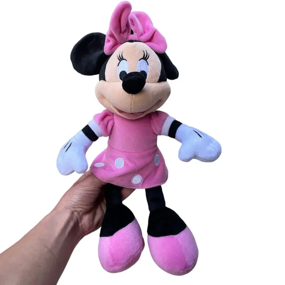Minnie Mouse Plush Large Disney Just Play Stuffed Animal Toy Pink Outfit Bow